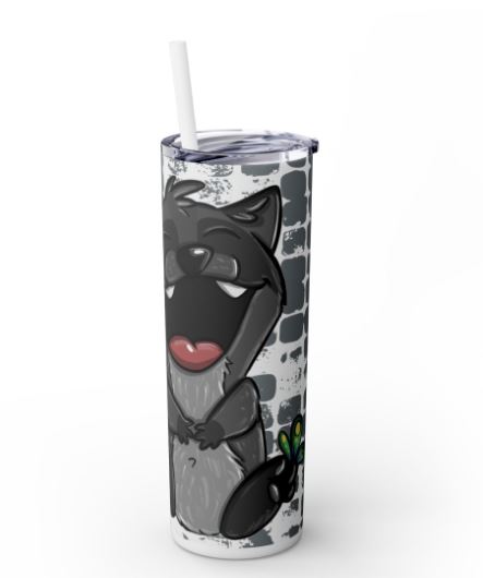 "Sip Happens – 20oz Tumbler" Design *Be Happy* Individualisierbar