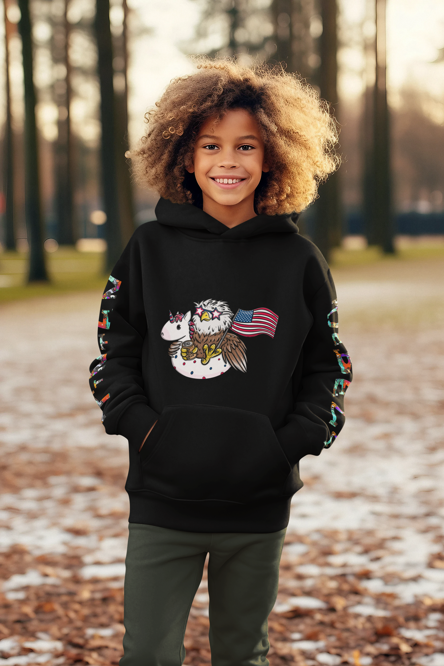 Freedom Fred™ – Limitierte 4. Juli 2025 Edition Hoodie Kinder