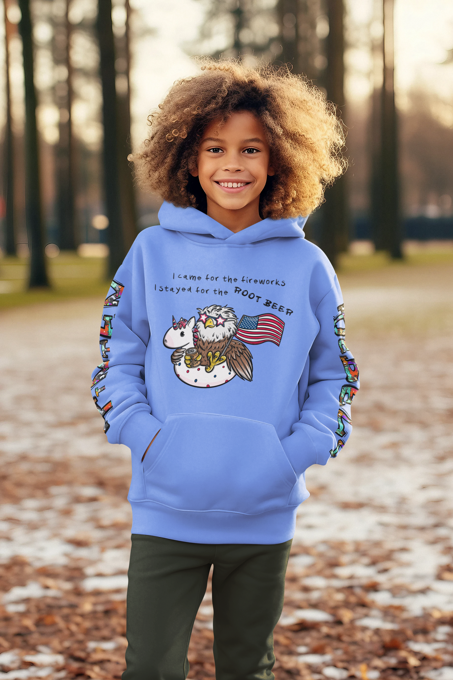 Freedom Fred™ – Limitierte 4. Juli 2025 Edition Hoodie Kinder