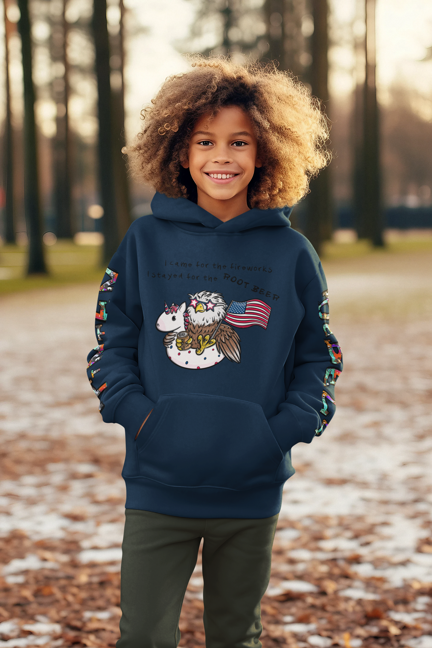 Freedom Fred™ – Limitierte 4. Juli 2025 Edition Hoodie Kinder