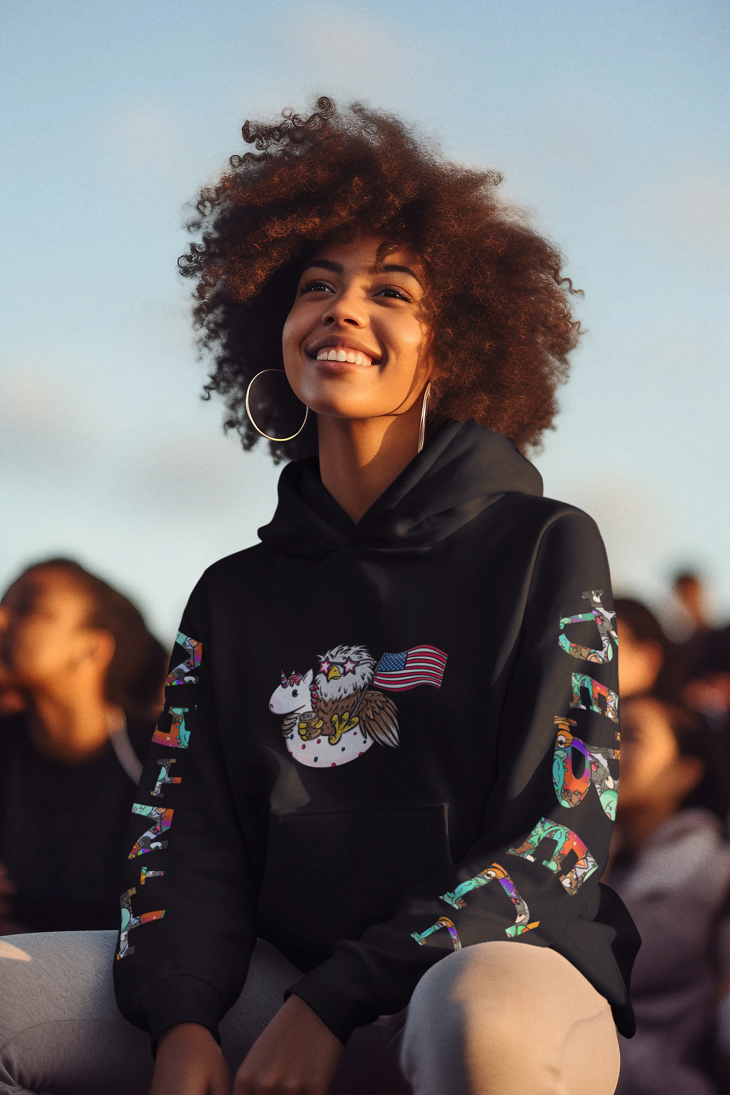 Freedom Fred™ – Limitierte 4. Juli 2025 Edition Hoodie für Erwachsene