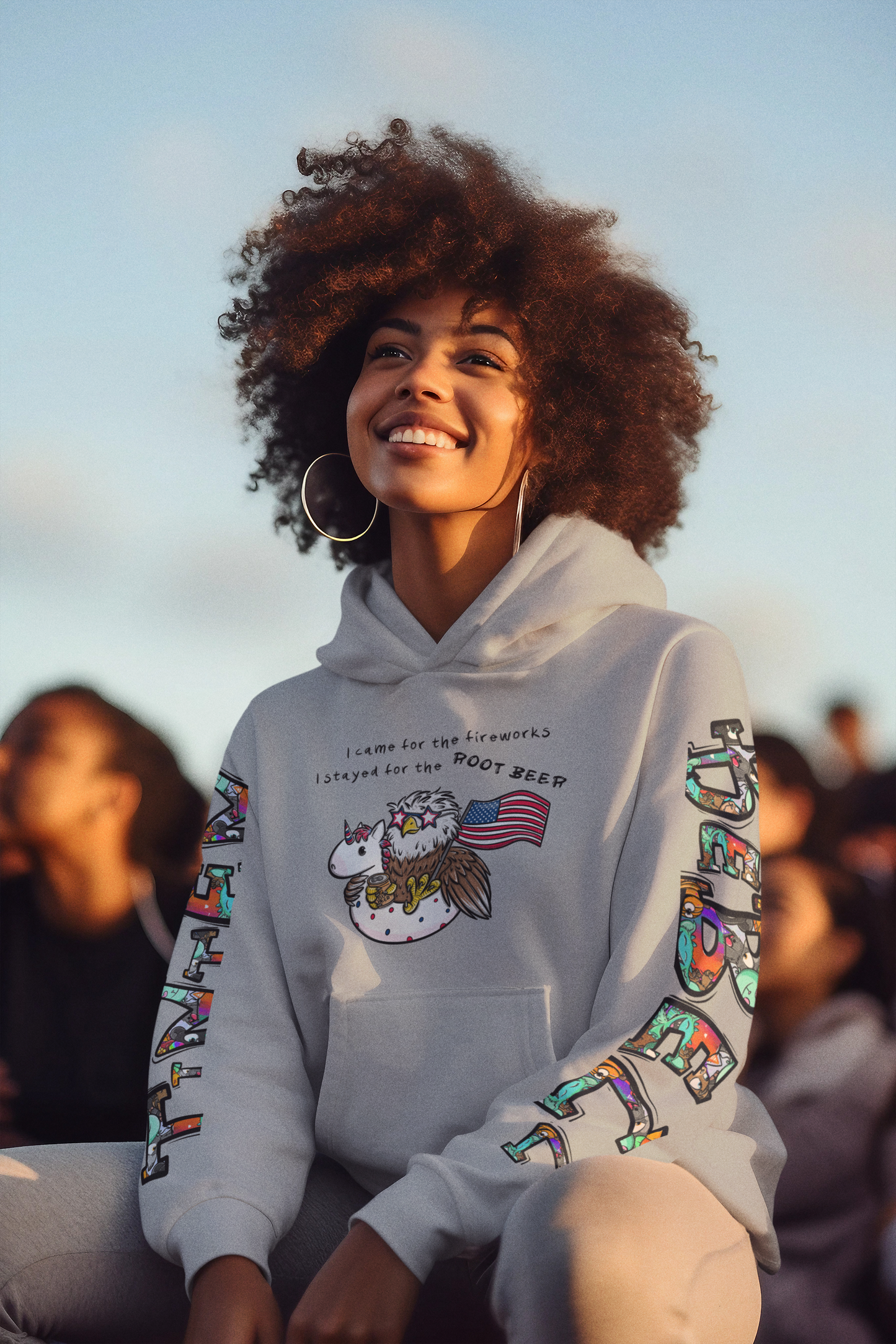 Freedom Fred™ – Limitierte 4. Juli 2025 Edition Hoodie für Erwachsene