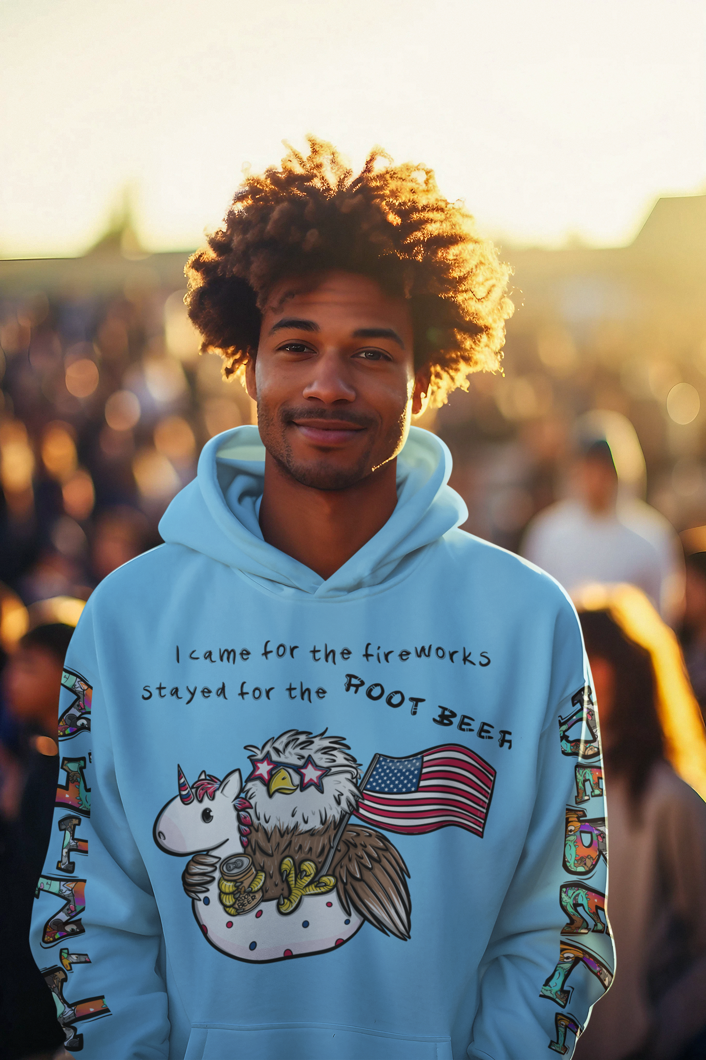 Freedom Fred™ – Limitierte 4. Juli 2025 Edition Hoodie für Erwachsene
