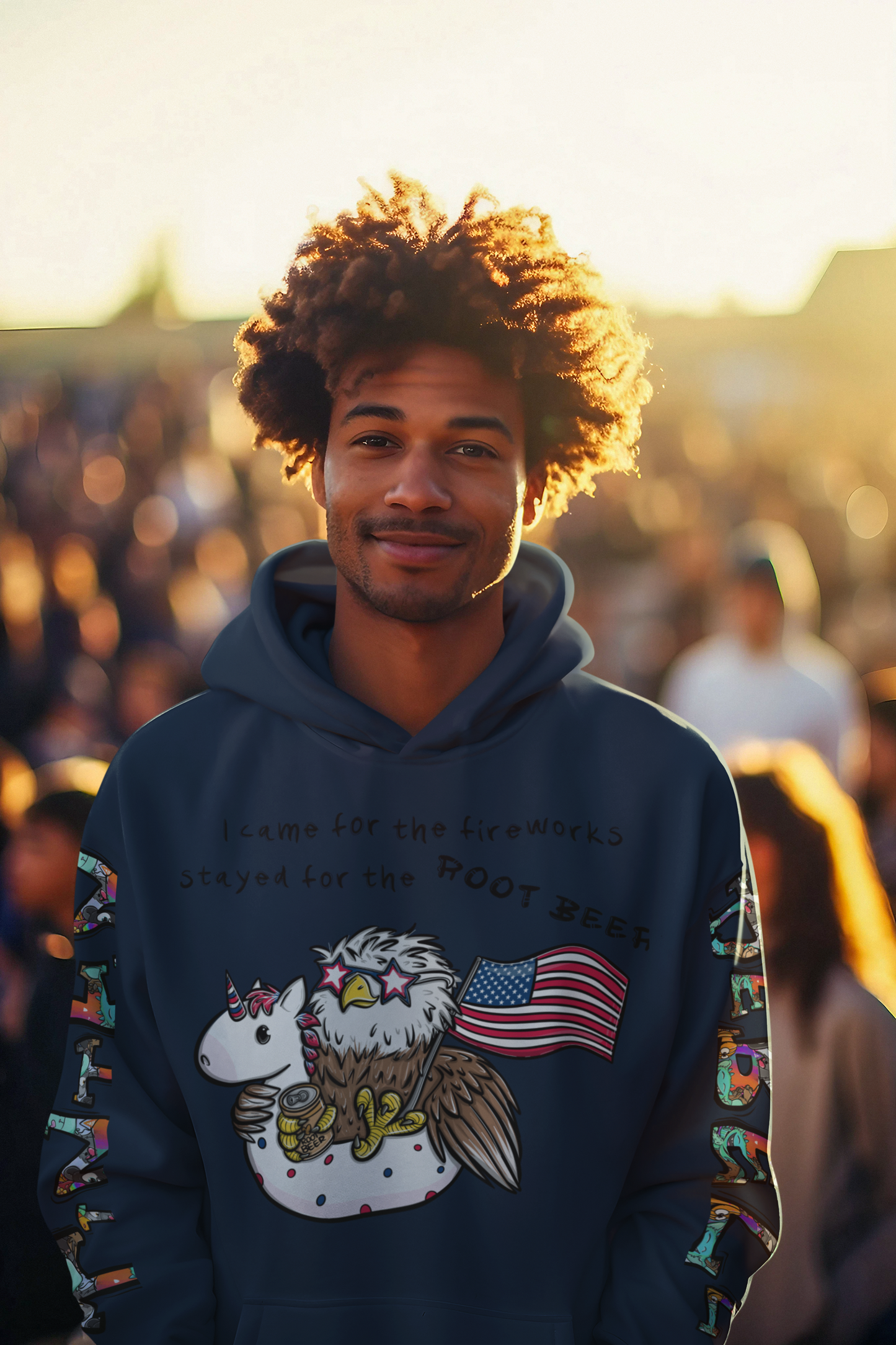 Freedom Fred™ – Limitierte 4. Juli 2025 Edition Hoodie für Erwachsene