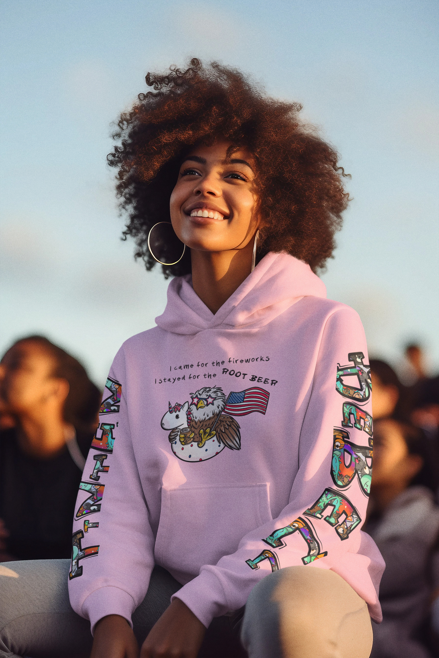 Freedom Fred™ – Limitierte 4. Juli 2025 Edition Hoodie für Erwachsene