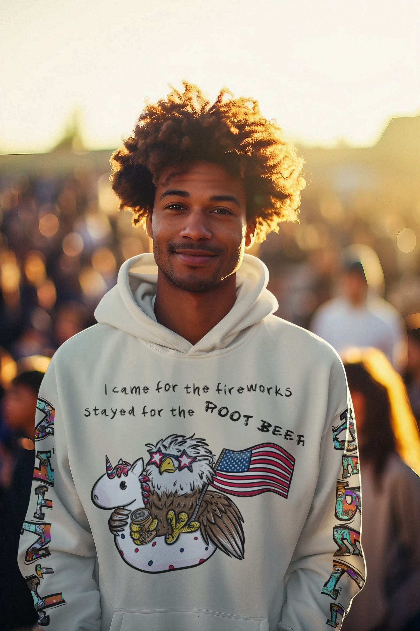 Freedom Fred™ – Limitierte 4. Juli 2025 Edition Hoodie für Erwachsene