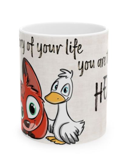 *Held deines Lebens* ☕️ Keramiktasse, (11oz) Personalisierbar
