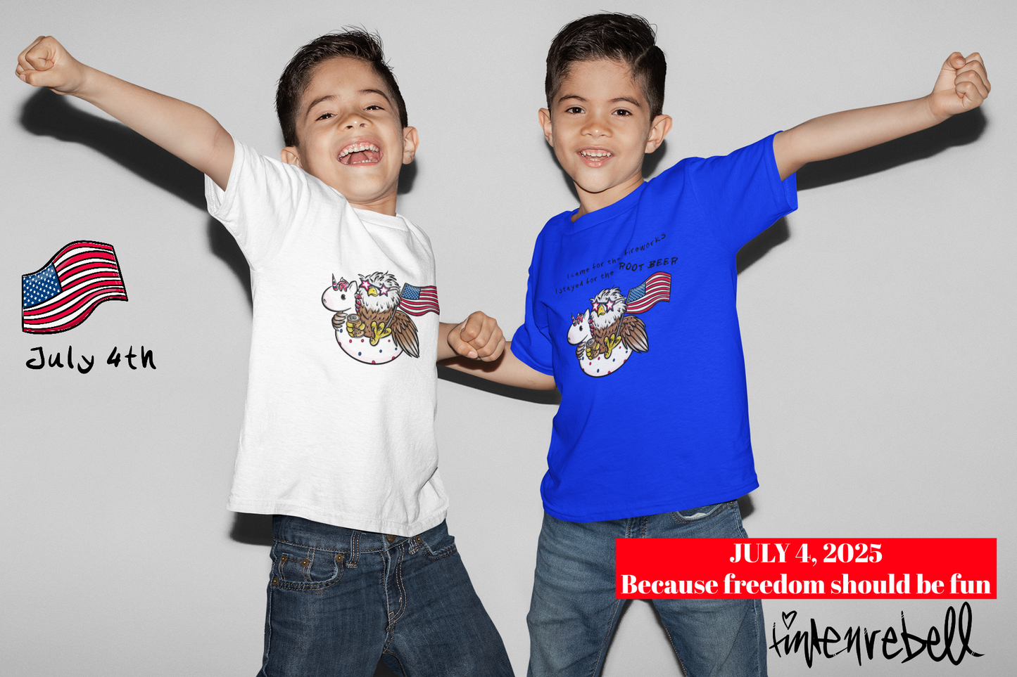 Freedom Fred™ Tee – Limitierte 4. Juli Edition für Kinder