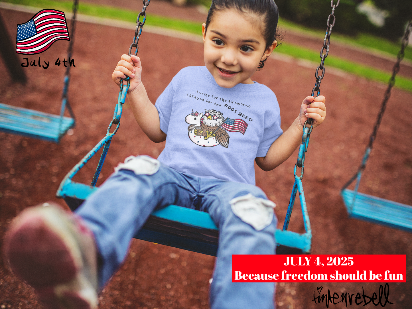 Freedom Fred™ Tee – Limitierte 4. Juli Edition für Kinder