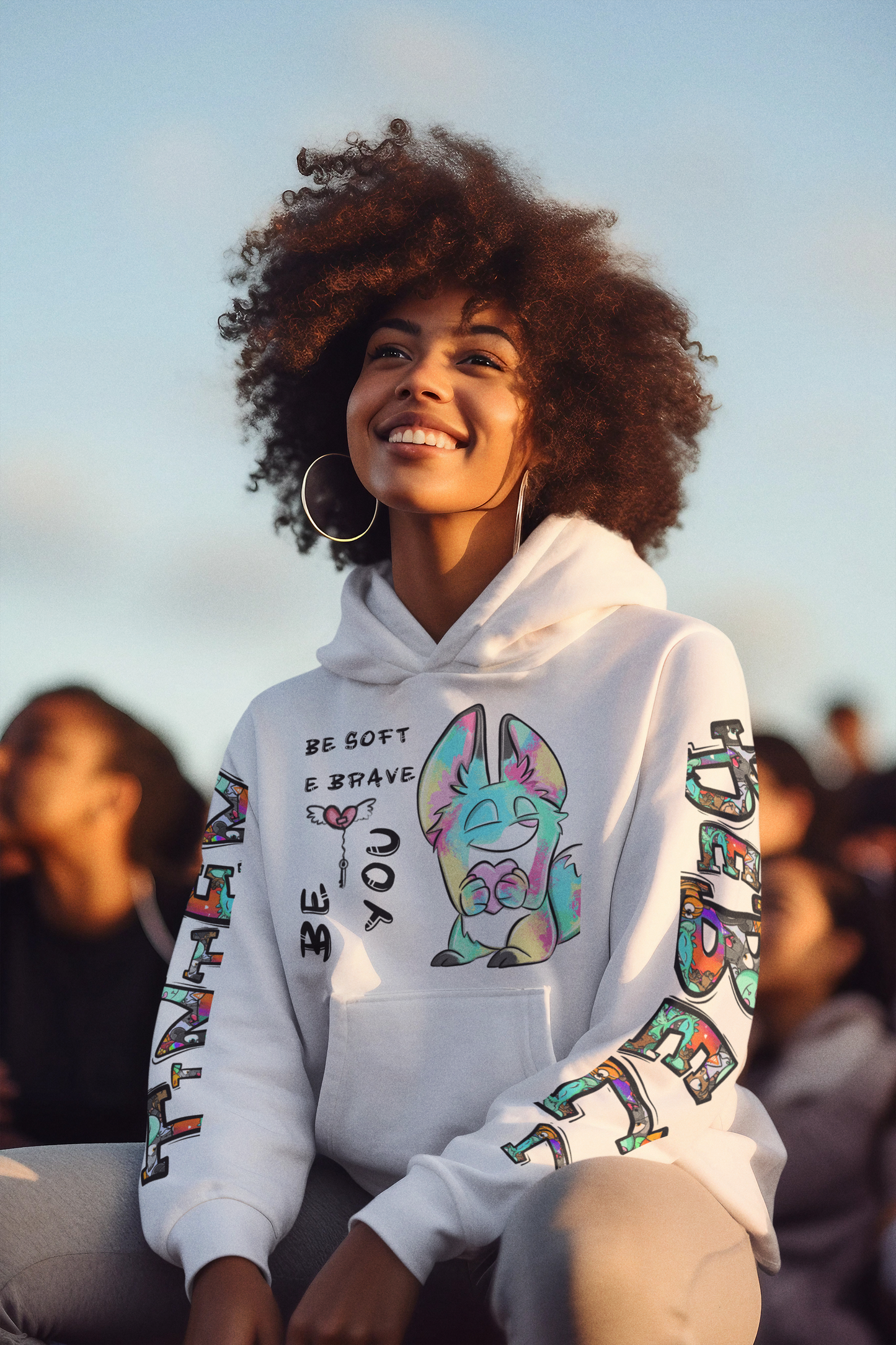 Sei du, Heartfox™ – Hoodie für Erwachsene
