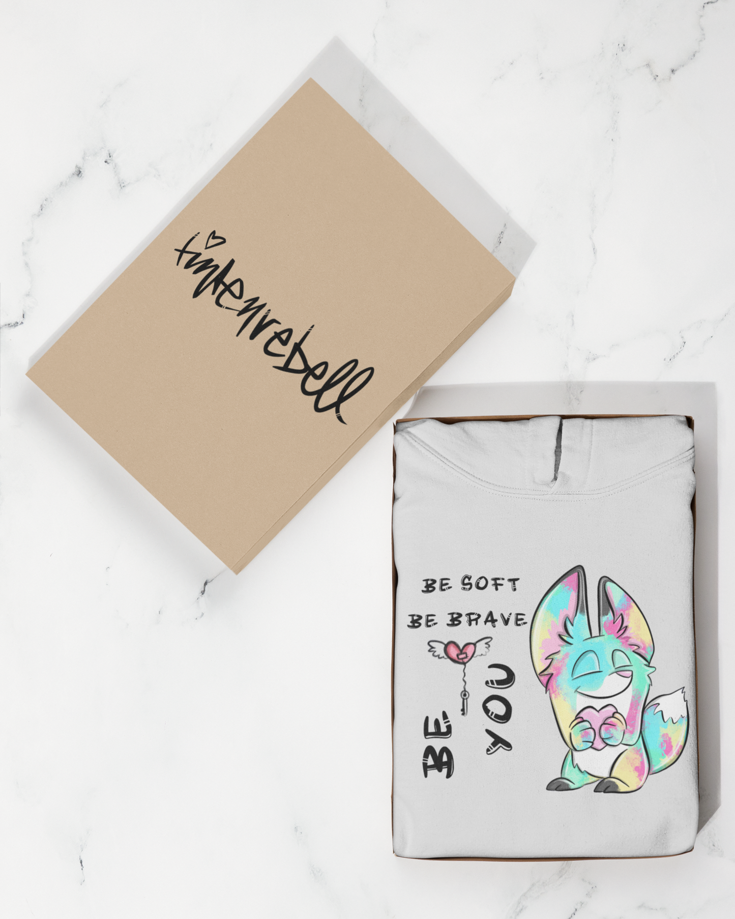 Sei du, Heartfox™ – Hoodie für Erwachsene