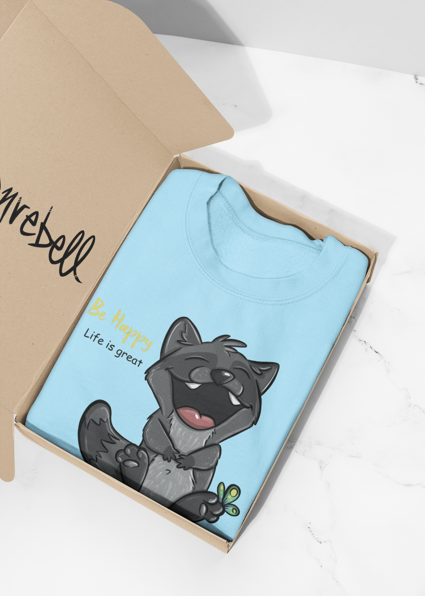 Be happy Elias Gigglebear™ Tee – Edition Erwachsene