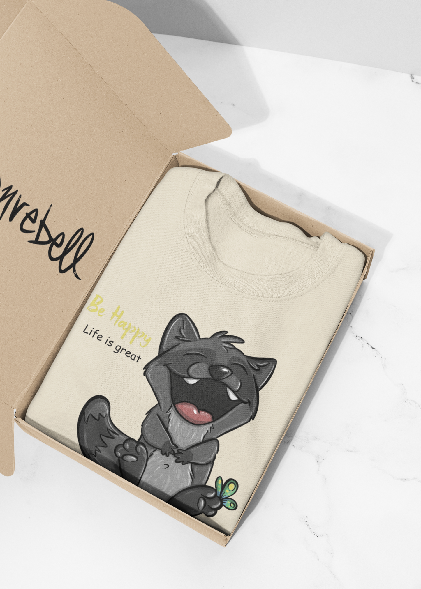 Be happy Elias Gigglebear™ Tee – Edition Erwachsene