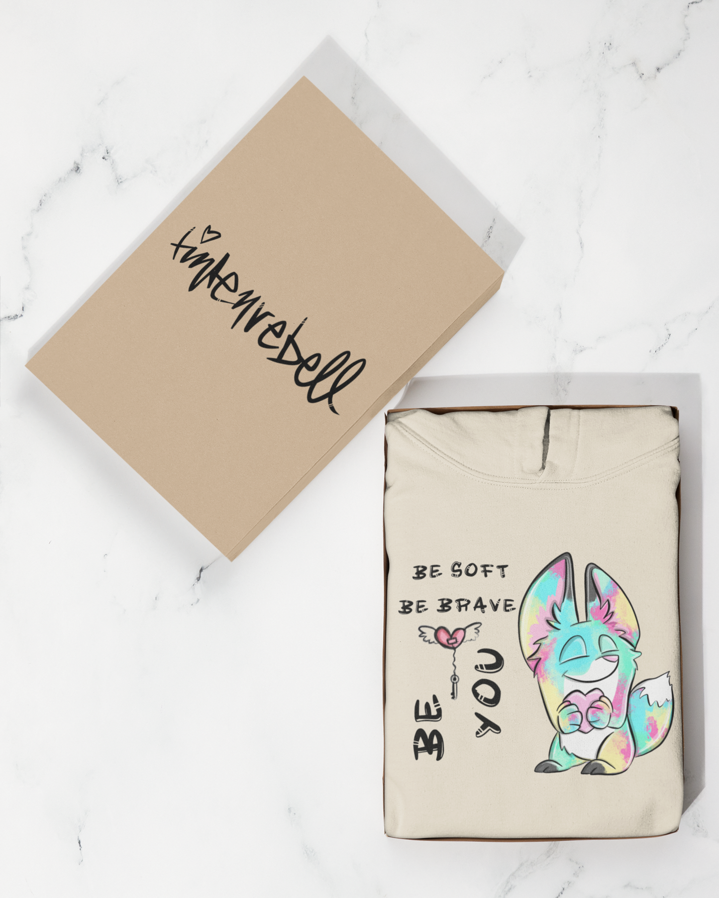 Sei du, Heartfox™ – Hoodie für Erwachsene