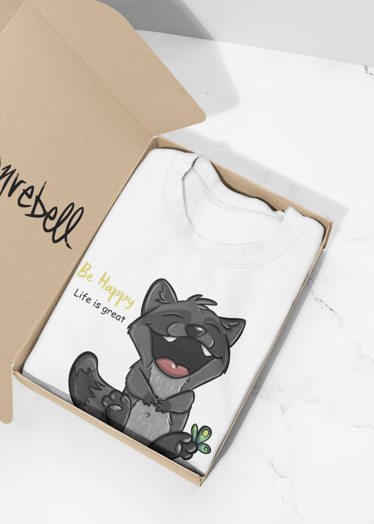 Be happy Elias Gigglebear™ Tee – Edition Erwachsene