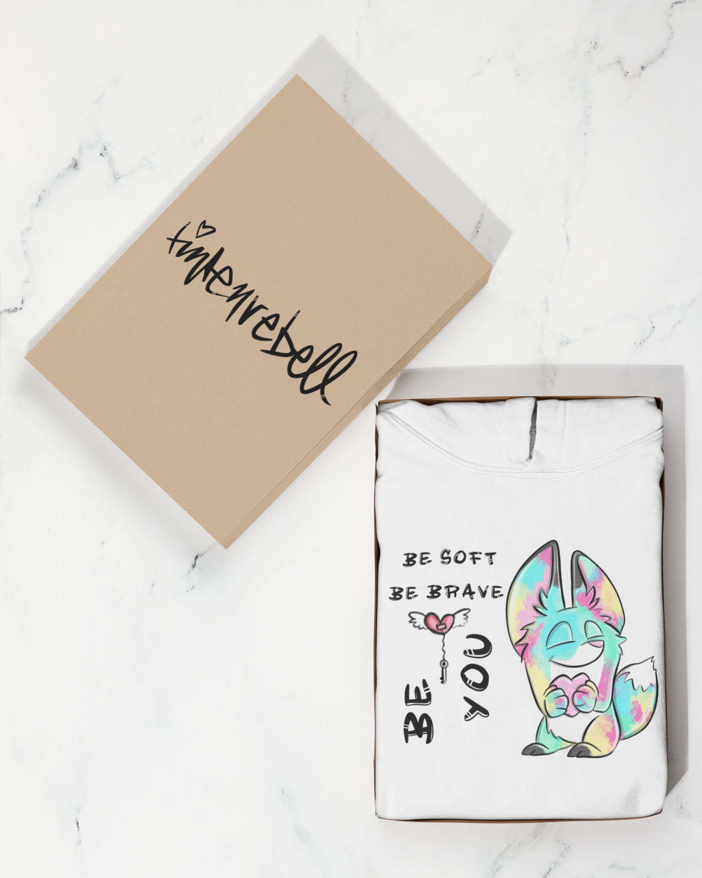 Sei du, Heartfox™ – Hoodie für Erwachsene
