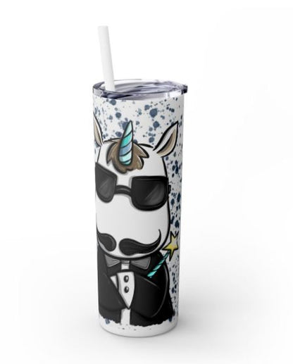 "Sip Happens – 20oz Tumbler" Design *Unicorn Agent* Individualisierbar
