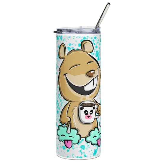 "Sip Happens – 20oz Tumbler" Thermobecher Design *Snugmo Questionable Life* Personalisierbar