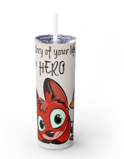"Sip Happens – 20oz Tumbler" Thermobecher Design *Held deines Lebens* Personalisierbar