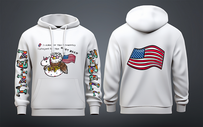 Freedom Fred™ – Limitierte 4. Juli 2025 Edition Hoodie für Erwachsene