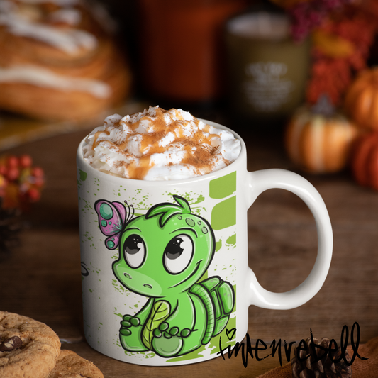 *Kindness Turtle* ☕️ Keramiktasse, (11oz) Personalisierbar