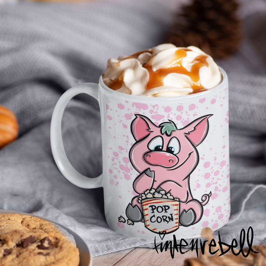 *Snack Pig* ☕️ Keramiktasse, (11oz) Personalisierbar