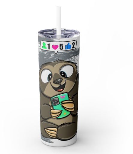 "Sip Happens – 20oz Tumbler" Design *SocialMedia* Individualisierbar