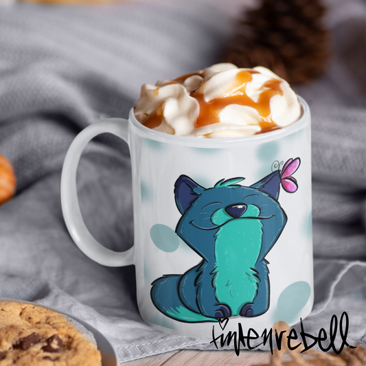 *Zen Fox Soul* ☕️ Keramiktasse, (11oz) Individualisierbar