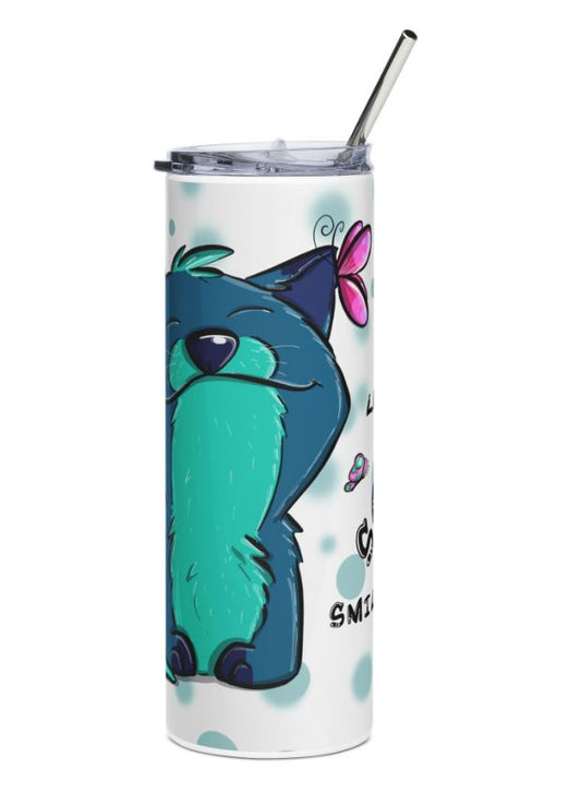 "Sip Happens – 20oz Tumbler" Thermobecher Design *Zen Fox* Personalisierbar