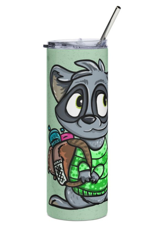 "Sip Happens – 20oz Tumbler" Thermobecher Design *BackPack Bandit* Individualisierbar