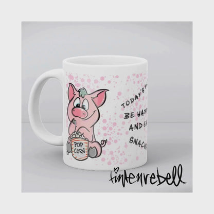 *Snack Pig* ☕️ Keramiktasse, (11oz) Personalisierbar