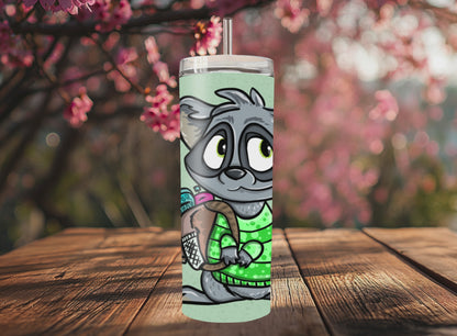 "Sip Happens – 20oz Tumbler" Thermobecher Design *BackPack Bandit* Individualisierbar