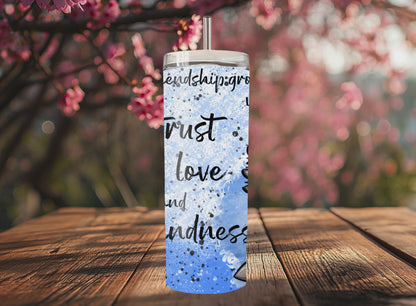"Sip Happens – 20oz Tumbler" Thermobecher Design *Freundschaft* Personalisierbar