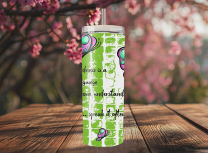 "Sip Happens – 20oz Tumbler" Design *Kindness Turtle* Individualisierbar