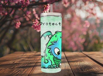 "Sip Happens – 20oz Tumbler" Thermobecher Design *Schütze dein Herz* Individualisierbar