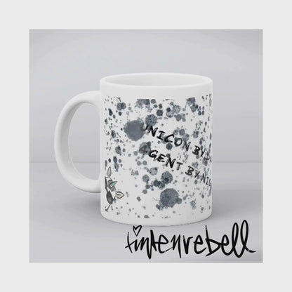 *Unicorn Agent* ☕️ Keramiktasse, (11oz) Personalisierbar