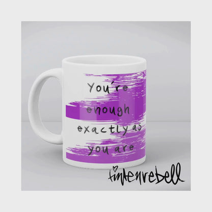 *Du bist genug* ☕️ Keramiktasse, (11oz) Personalisierbar